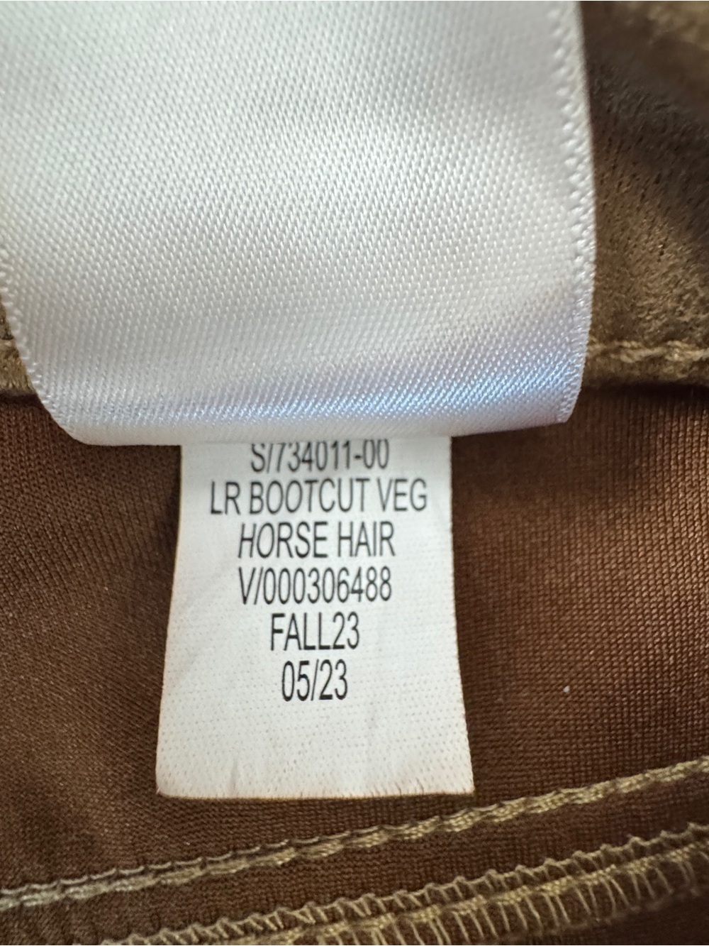 Banana Republic Factory VEGAN SUEDE LOW-RISE BOOTCUT PANT sz 28/6 - Picture 7 of 12